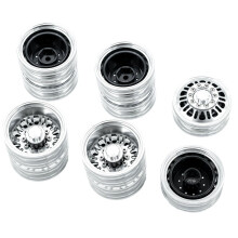 Lot de 6 moyeux de roue avant et arrière en métal pour pièces de mise à niveau de voiture, camion, tracteur, remorque 1/14 RC