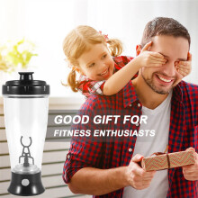 Bouteille d'eau de mélange de mouvement électrique portable à agitation automatique de 300 ml pour le sport et la salle de sport
