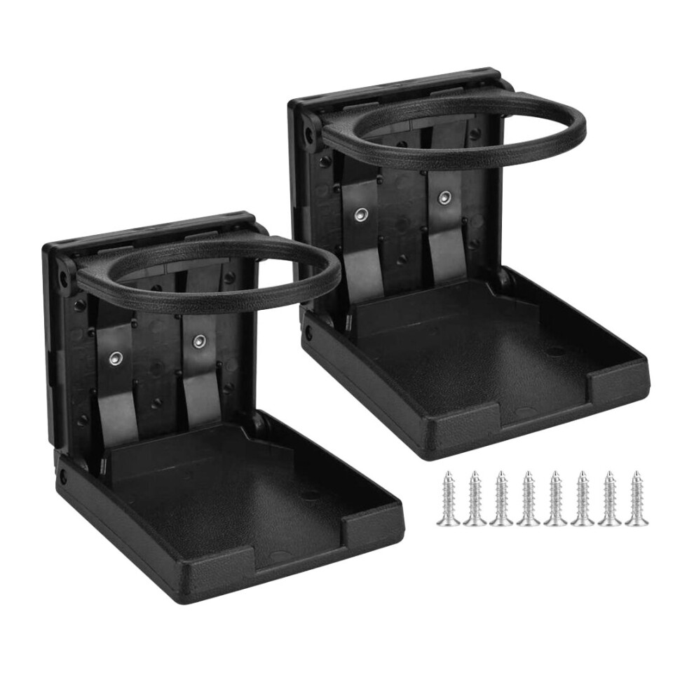 2Pcs Car Drink Holder Cup Holder Foldable Water Bottle Cup Mounting For Car Truck Boat 4761339360543