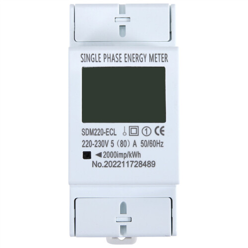 Compteur Lectrique Monophas Fils Avec Cran Lcd Num Rique A Pour Rail Din Consommation