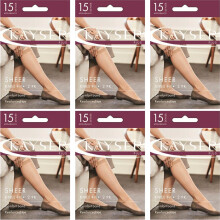 12 Pair Kayser Plus Sheer Knee Hi Beige Stockings Pantyhose Tights H12200 Bulk Women