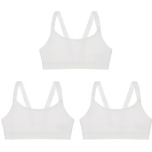 (8-10) 3x Bonds Sports Performance Crop Top Girls Kid Pullover Stretchy Bra UWH41A Bulk