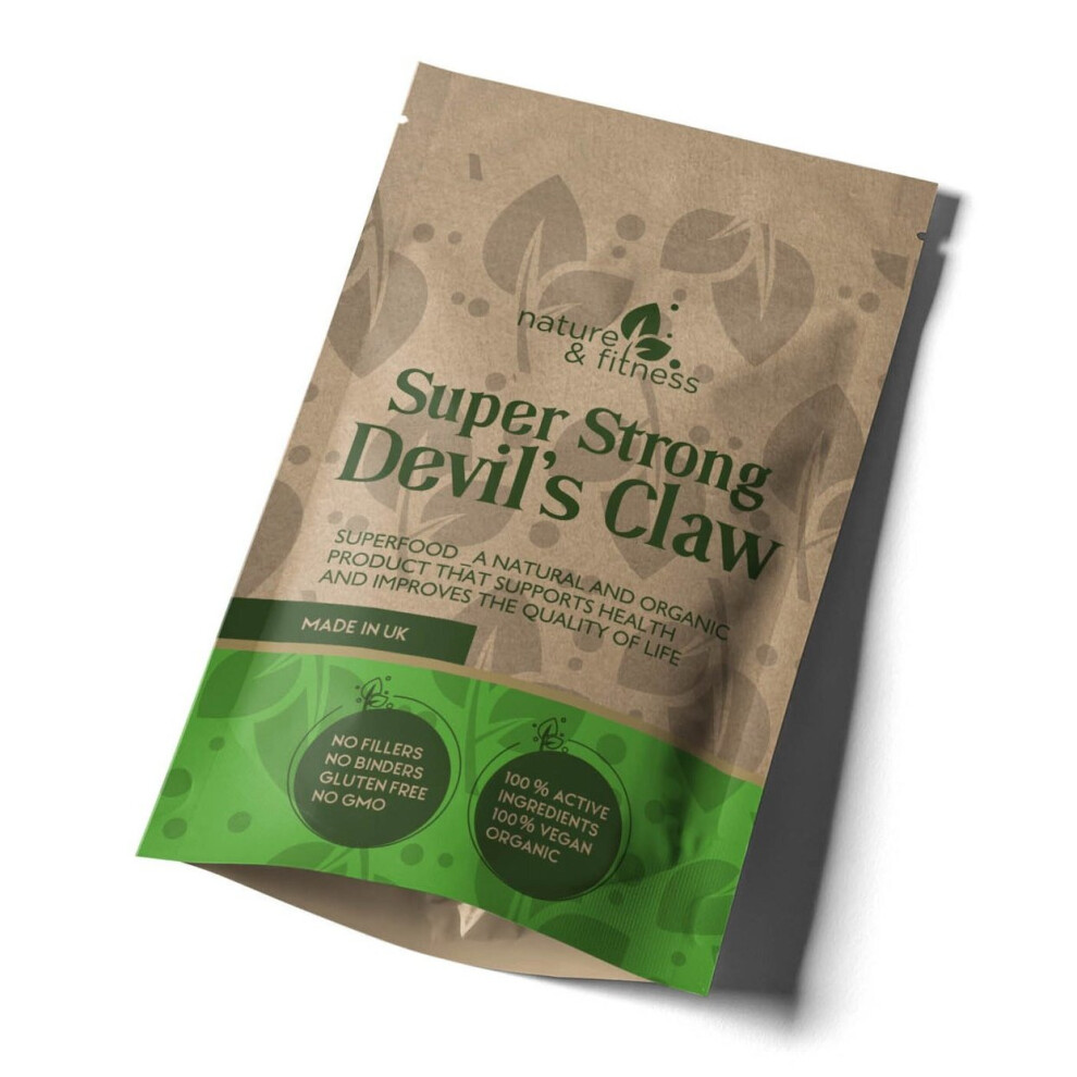 (120 Capsules) Devils Claw Root Extract 5,000mg High Strength Vegan Capsules Natural Supplement