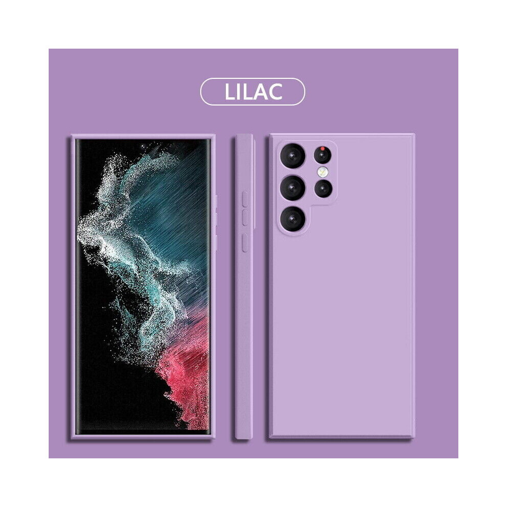 (For 22, ) Shockproof Liquid Silicon Gel Case For Samsung Models Purple 5055546025890