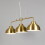 Brass Brooklyn Ceiling Pendant Industrial 3 Light 4