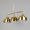 Brass Brooklyn Ceiling Pendant Industrial 3 Light 5