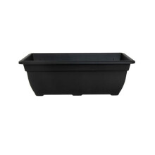 Bell Trough Planter Plant Pot 50cm Plastic Black Colour Garden Pot