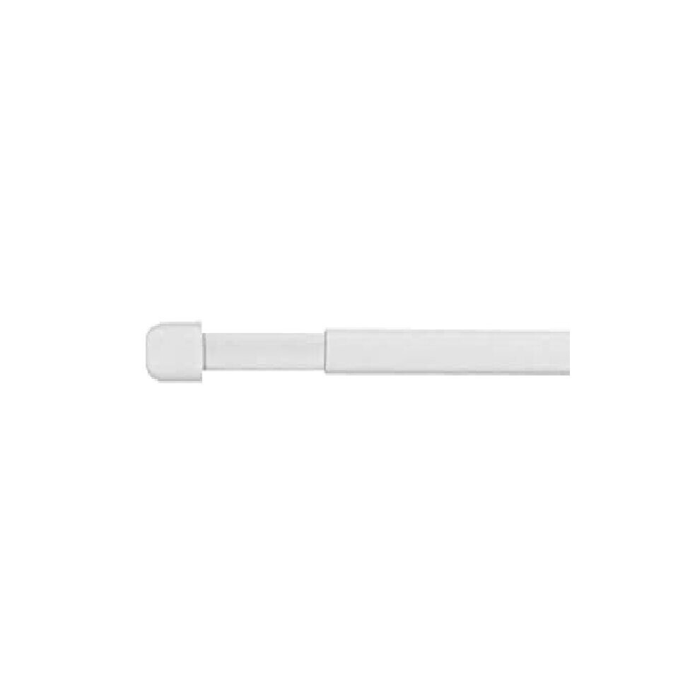(120-200cm) White Telescopic Extendable Curtain Oval Net Rod