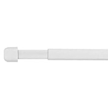 (80-120cm) White Telescopic Extendable Curtain Oval Net Rod