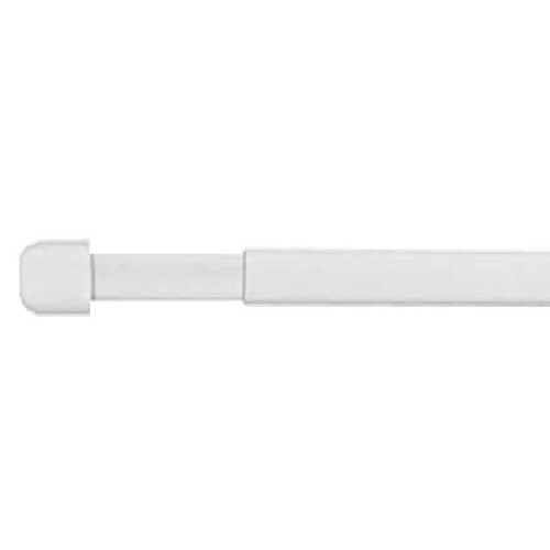(80-120cm) White Telescopic Extendable Curtain Oval Net Rod