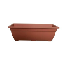Bell Trough Planter 50cm Plastic Terracotta Colour Garden Pot