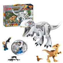 (Style C) Large Dinosaur Figure Big Size Indominus T Rex Blocks Fit Lego Toys