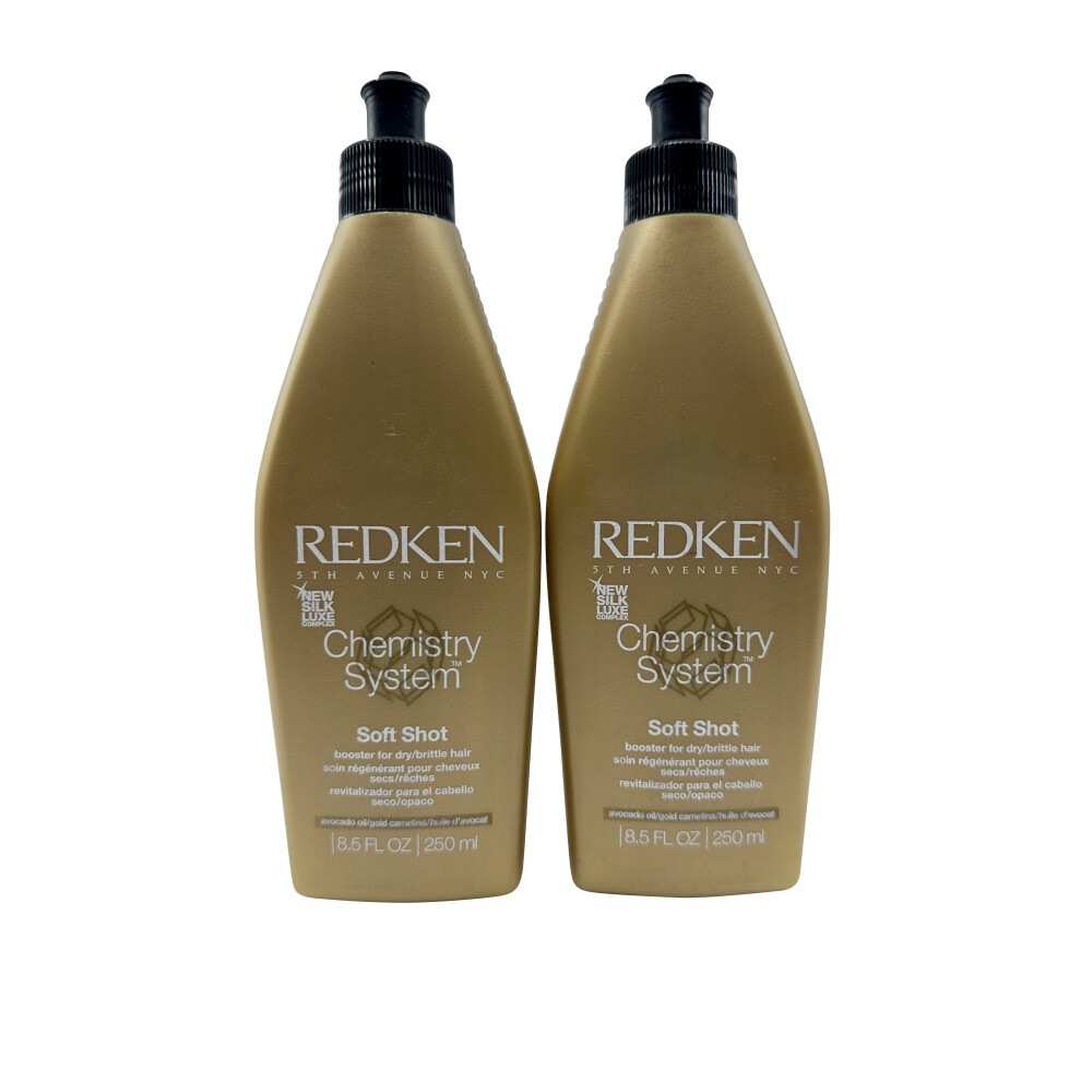 Redken Chemistry System Soft Shot Booster for Dry & Brittle Hair 8.5 OZ Set of 2