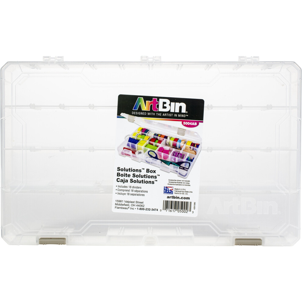 ArtBin Solutions Box 4-48 Compartments-14.125"X9"X2" Translucent -5004AB