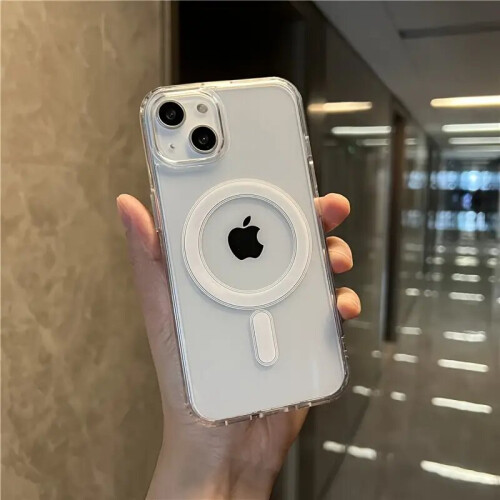 (iphone11 Pro) Magnetic Wireless Charging Clear Phone Case