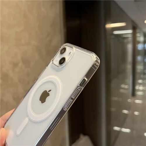 (iphone12 Pro MAX) Magnetic Wireless Charging Clear Phone Case 1