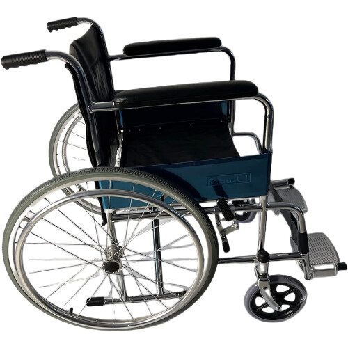 Folding Steel Self Propelled Wheelchair 1