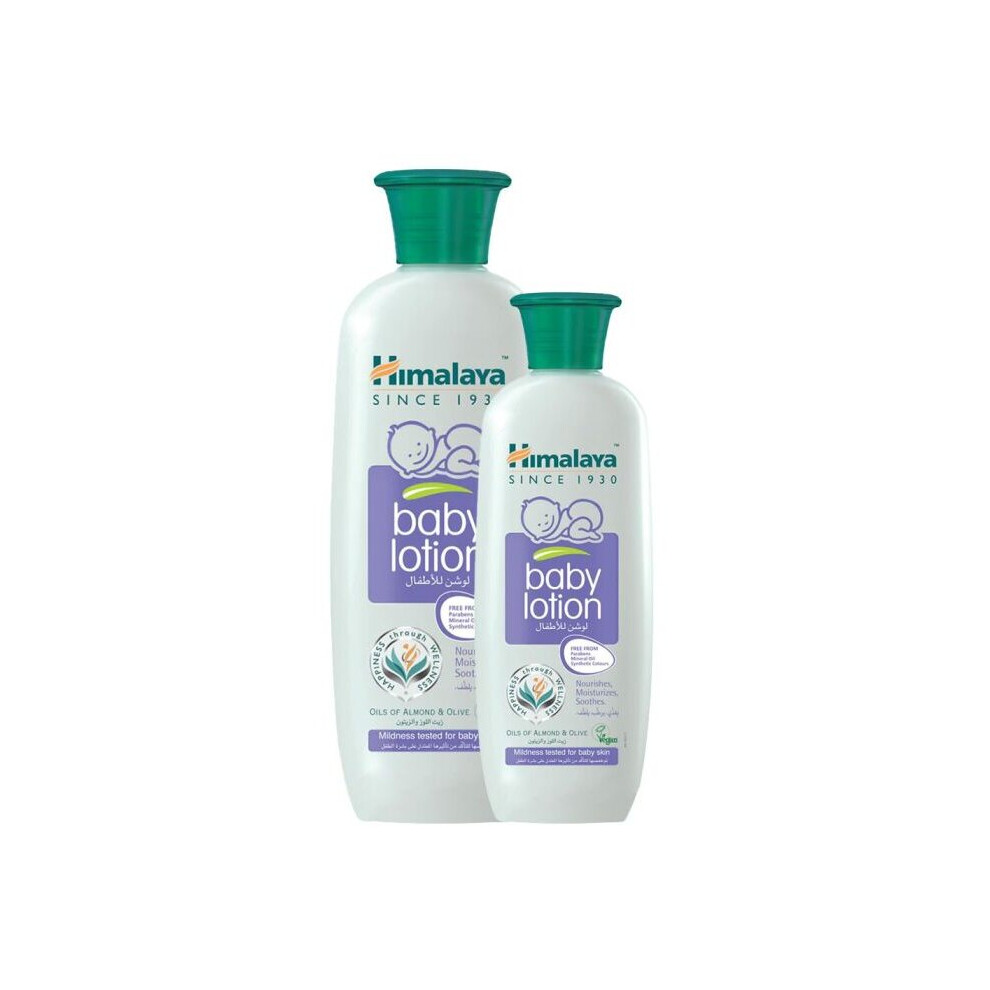 Himalaya Baby Lotion With Olive And Almond Oil 400ml + 200ml FREE PROMO PACK