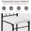 Costway 5 Pieces Modern Kitchen Dining Set 1 Bar Table and  4 High Back Chairs 5