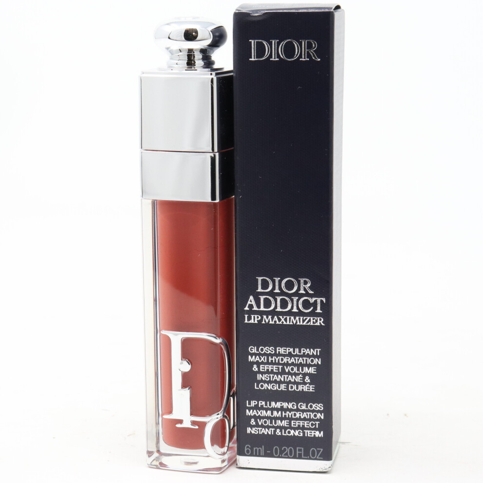(024 Intense Brick) Dior Addict Lip Maximizer Plumping Gloss  0.20oz/6ml New With Box