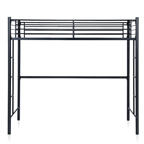 3.5FT Single Metal Loft Bed Frame High Sleeper Bunk Bed Desk Cabin Bed on OnBuy