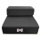 (  Black) 2-STEP MESH FOLDING PET DOG RAMP STAIRS ANIMAL MAT 1