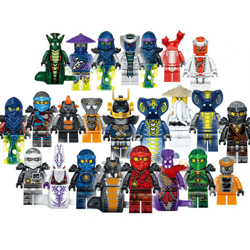 24 Pcs Ninjago Lego Mini Figures Master Building Blocks Toys