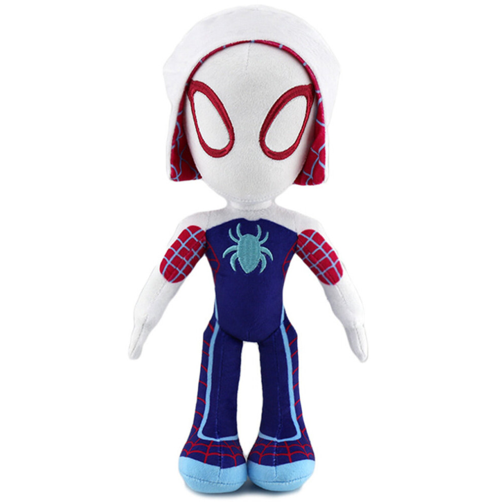 (White) Spiderman Spidey and his Amazing Friends My Friend 13” Plush Toys for Kids Ages 3 and Up-Featuring Your Friendly Neighbourhood Spideys