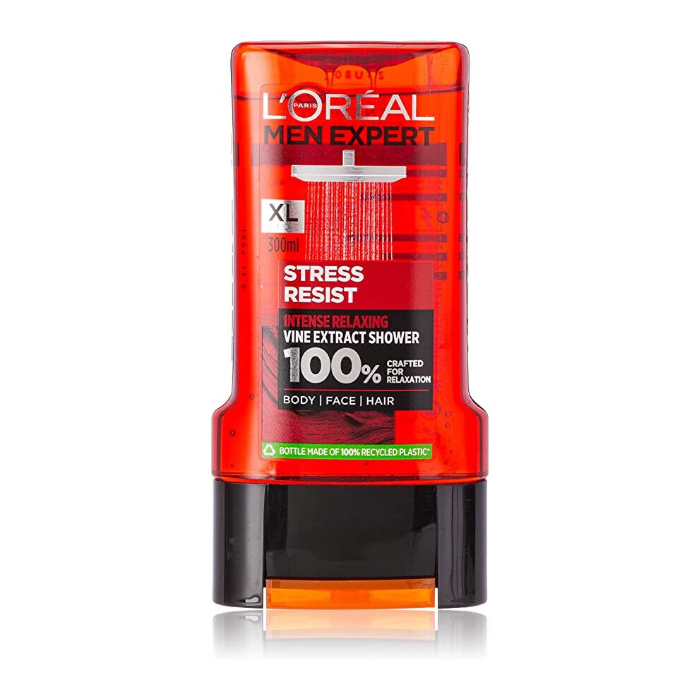 L'Oreal Men Expert Stress Resist Shower Gel, 300 ml