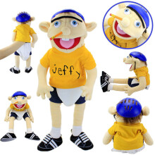 60cm Jeffy Hat Hand Puppet Plush Cosplay Toy Game Stuffed Doll Kids Christmas Xmas Gifts