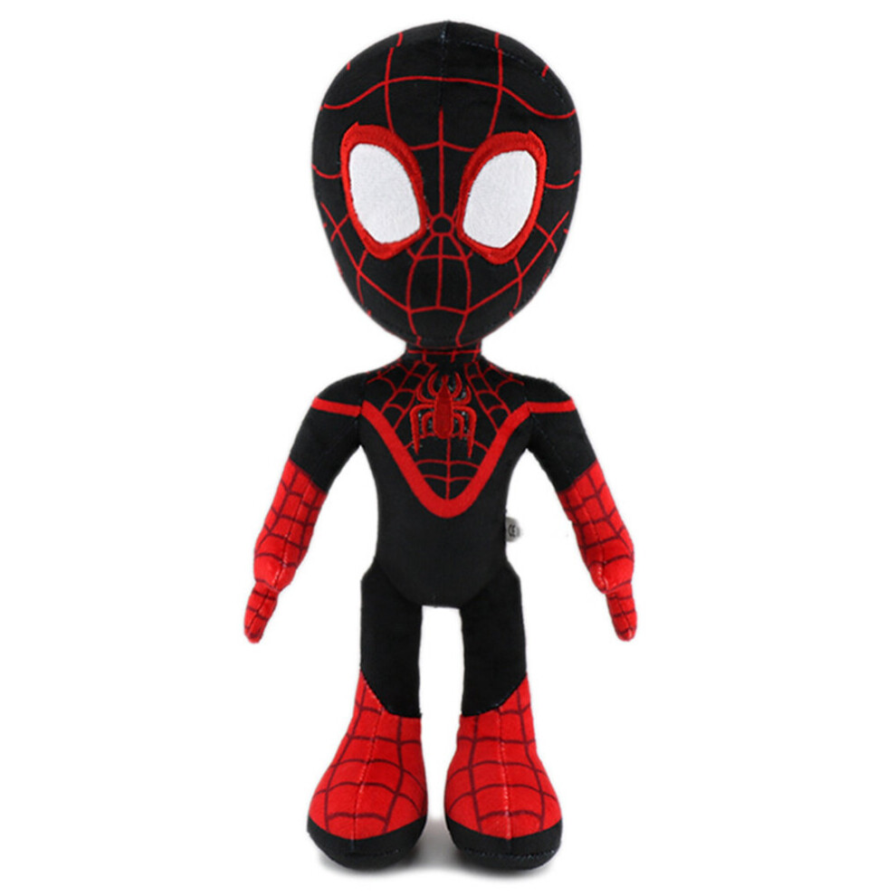 (Black) Spiderman Spidey and his Amazing Friends My Friend 13” Plush Toys for Kids Ages 3 and Up-Featuring Your Friendly Neighbourhood Spideys