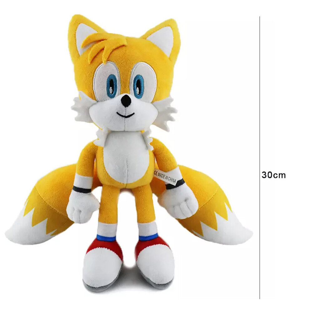 30cm E Soft Plush Toys for Kids Boys Girls Sonic the Hedgehos Knuckles Shadow Tails Christmas Birthday Gifts on OnBuy