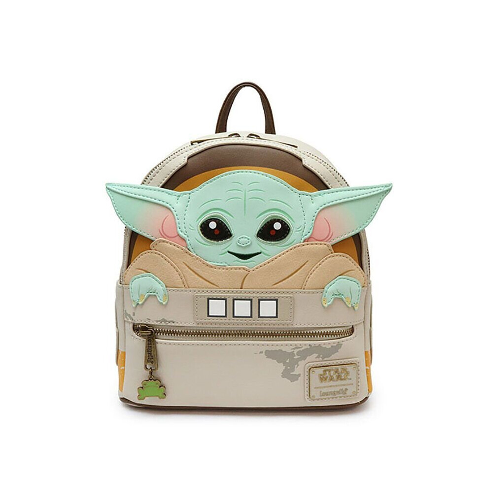 (Backpack) Leather Backpack Star Wars Yoda Baby Womens Wallets Girls  Backpack