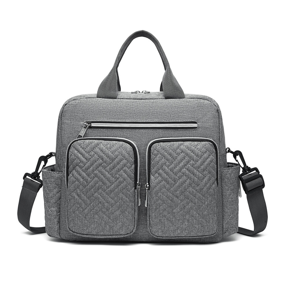 (Grey) Kono Durable And Functional Changing Tote bag