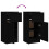 VidaXL vidaXL Sideboard Storage Cabinet Cupboard Highboard Black Engineered Wood 9