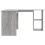 VidaXL vidaXL Corner Desk Computer Desk L-shaped Desk Grey Sonoma Engineered Wood 5