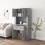 VidaXL vidaXL Highboard Concrete Grey Engineered Wood Cupboard Sideboard Cabinet 3