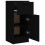 VidaXL vidaXL Sideboard Storage Cabinet Cupboard Highboard Black Engineered Wood 7
