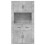 VidaXL vidaXL Highboard Concrete Grey Engineered Wood Cupboard Sideboard Cabinet 8