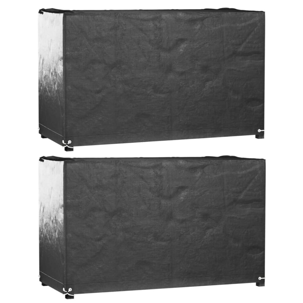 vidaXL Garden Furniture Covers Patio Set Cover 2 pcs 8 Eyelets Rectangular