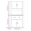 VidaXL vidaXL Highboard Sonoma Oak Engineered Wood Cupboard Sideboard Storage Cabinet 4