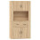 VidaXL vidaXL Highboard Sonoma Oak Engineered Wood Cupboard Sideboard Storage Cabinet 1