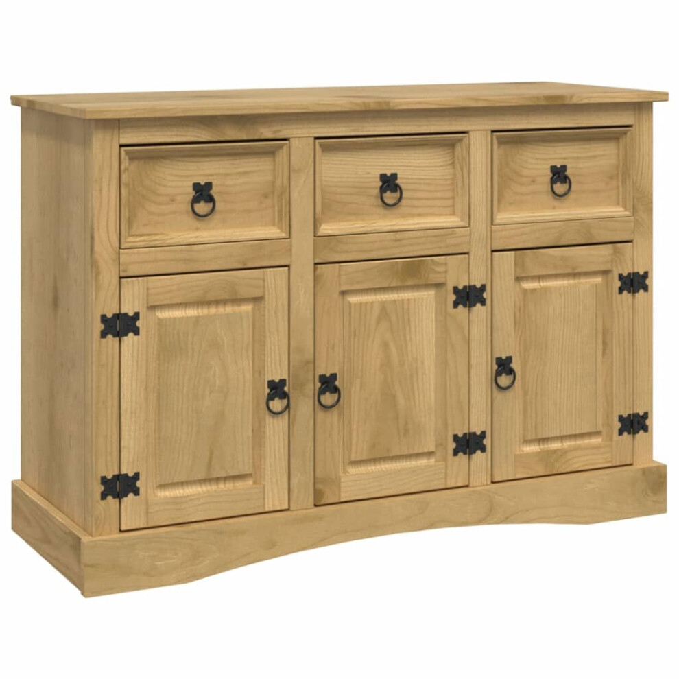 vidaXL Sideboard Corona 115x43x79.5 Cm Solid Wood Mexican Pine Side Cabinet