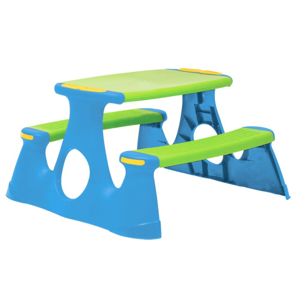 vidaXL Picnic Bench for Children 89.5x84.5x48 cm Polypropylene Outdoor Bench