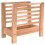 VidaXL vidaXL Solid Wood Walnut Magazine Rack Wooden Book Rack File Magazine Holder 1