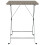 VidaXL vidaXL Folding Bistro Table Grey 55x54x71 cm Poly Rattan Picnic Dining Table 3