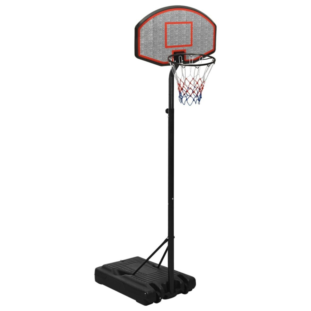 vidaXL Basketball Stand Black 237-307 cm Polyethene Basketball Hoop Stand