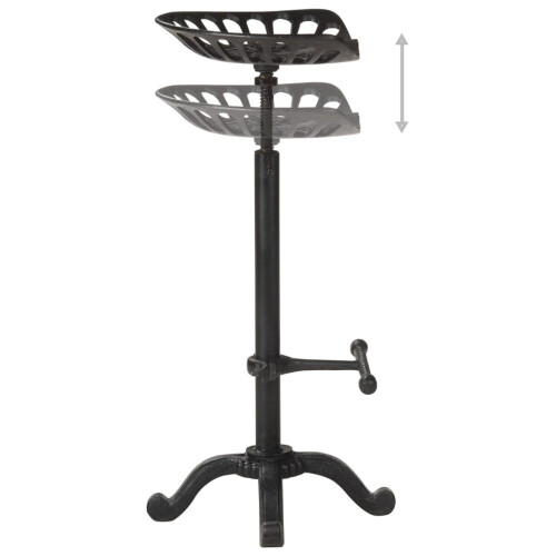 VidaXL vidaXL Barhocker Schwarz Gusseisen 2