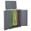 VidaXL vidaXL Mülleimer mit 2 Klappen Grau 65x45x88 cm PP 9
