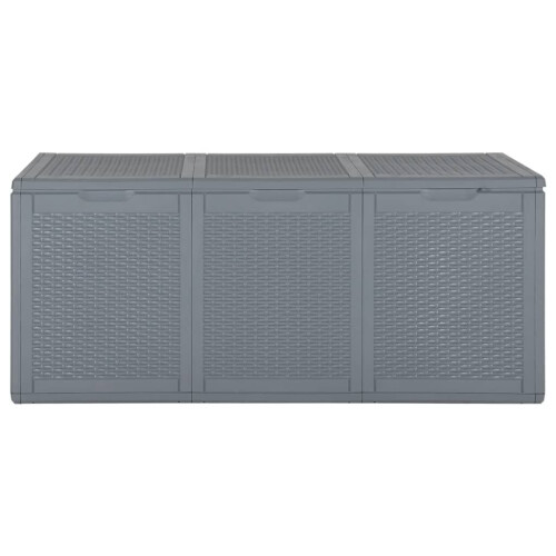 VidaXL vidaXL Gartenbox Grau PP Rattan 270 L 1